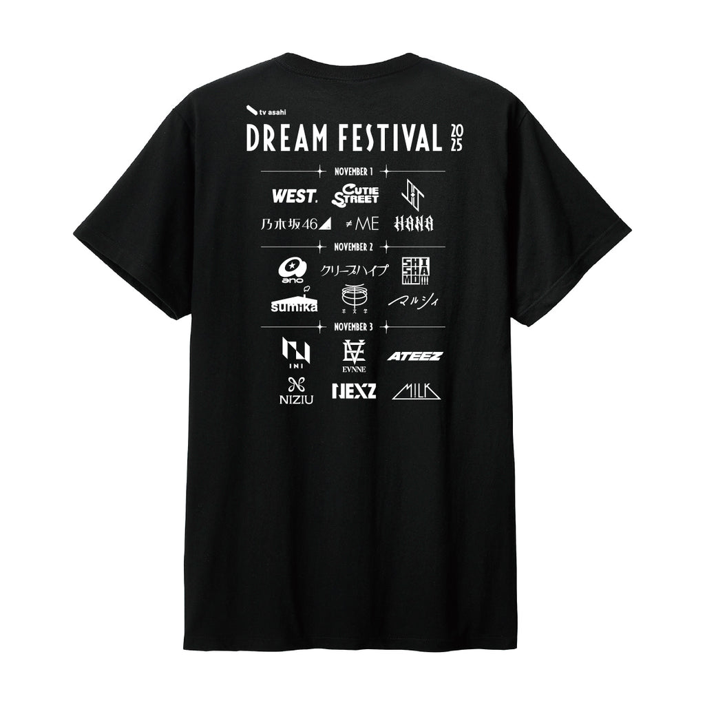 AFFA Listen to This Dream 7DREAM Tシャツ 01-01_black-back_a362e567-ebb5