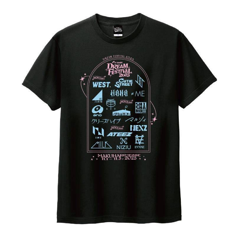 TシャツD アーティストロゴ（ブラック） – テレビ朝日ドリーム