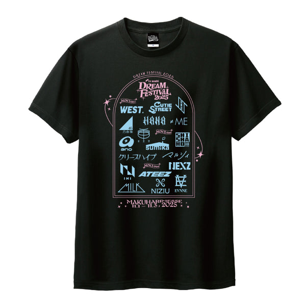 TシャツD アーティストロゴ（ブラック） – テレビ朝日ドリーム